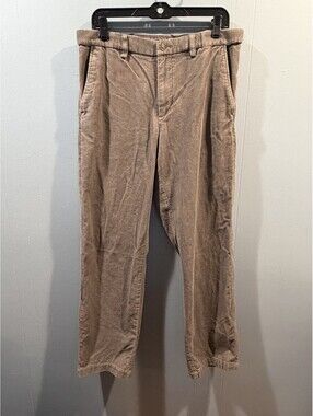 Mens Croft & Barrow Corduroy Pants Size 32x32 Brown